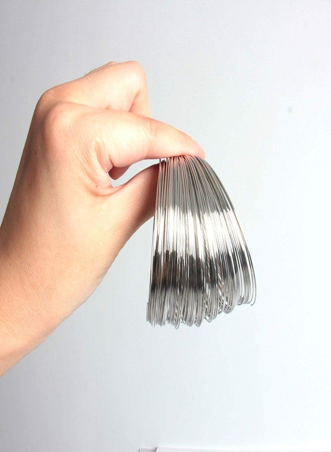 DIY Crafts Pack Of 100 Loop, Color: Golden, Loops Silver Gold Bronze Memory Beading Steel Wire For DIY Jewelry Findings Multi-L(Pack Of 100 Loop, Color: Golden) - Image 5